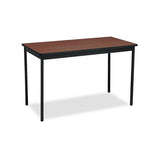 Utility Table, Rectangular, 48w X 24d X 30h, Walnut-black