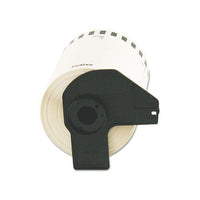 Continuous Length Shipping Label Tape For Ql-1050, 4" X 100 Ft Roll, White