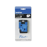 Tc Tape Cartridge For P-touch Labelers, 0.37" X 25.2 Ft, Black On White