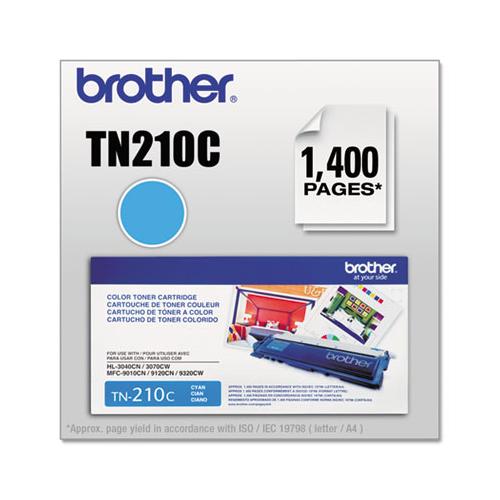 Tn210c Toner, 1400 Page-yield, Cyan