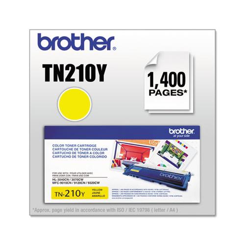 Tn210y Toner, 1400 Page-yield, Yellow