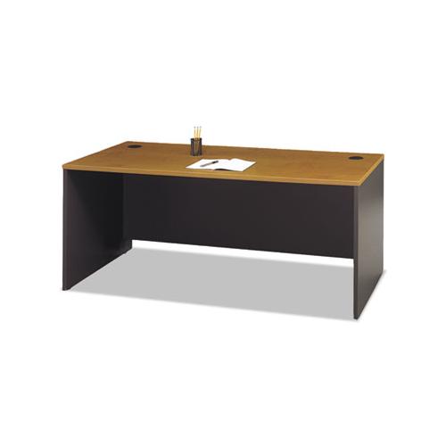 Series C Collection 72w Desk Shell, 71.13w X 29.38d X 29.88h, Natural Cherry-graphite Gray