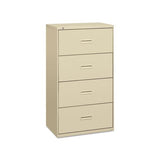 400 Series Four-drawer Lateral File, 30w X 18d X 52.5h, Putty