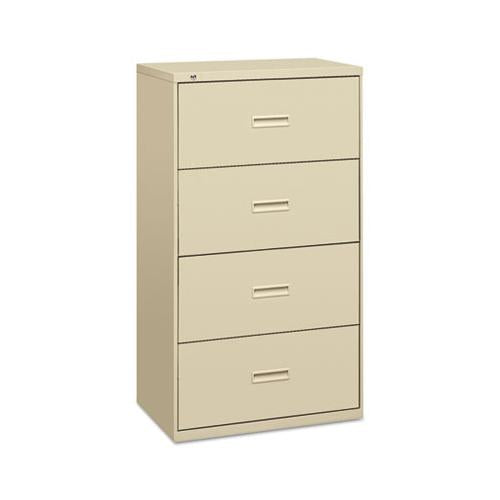 400 Series Four-drawer Lateral File, 36w X 18d X 52.5h, Putty