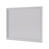 Bl Series Frosted Glass Modesty Panel, 39.5w X 0.13d X 27.25h, Silver-frosted