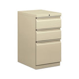 Mobile Box-box-file Pedestal, 15w X 20d X 28h, Putty