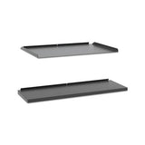 Manage Series Shelf And Tray Kit, Steel, 17.5w X 9d X 1h, Ash