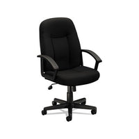 Hvl601 Series Executive High-back Chair, Supports Up To 250 Lbs., Black Seat-black Back, Black Base