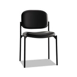 Vl606 Stacking Guest Chair Without Arms, Black Seat-black Back, Black Base