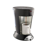 My Cafe Pourover Commercial Grade Coffee-tea Pod Brewer, Stainless Steel, Black