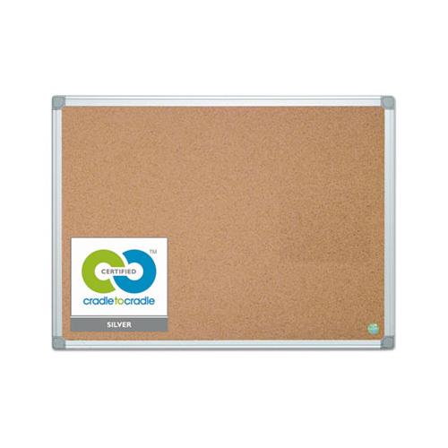 Earth Cork Board, 36 X 48, Aluminum Frame