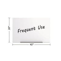 Magnetic Dry Erase Tile Board, 29 1-2 X 45, White Surface