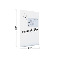 Magnetic Dry Erase Tile Board, 38 1-2 X 58, White Surface