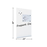 Magnetic Dry Erase Tile Board, 38 1-2 X 58, White Surface