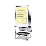 Creation Station Dry Erase Board, 29 1-2 X 74 7-8, Black Frame