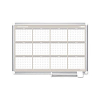 12 Month Year Planner, 36x24, Aluminum Frame