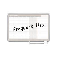 Monthly Planner, 36x24, Silver Frame