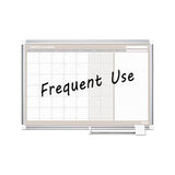 Monthly Planner, 36x24, Silver Frame