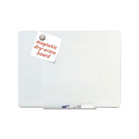 Magnetic Glass Dry Erase Board, Opaque White, 36 X 24