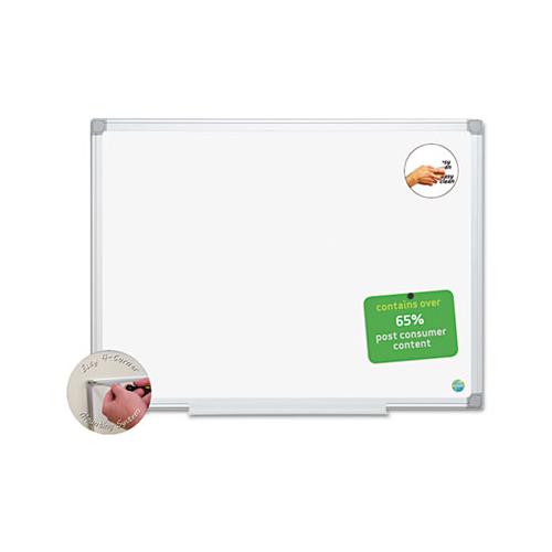 Earth Easy-clean Dry Erase Board, White-silver, 18x24