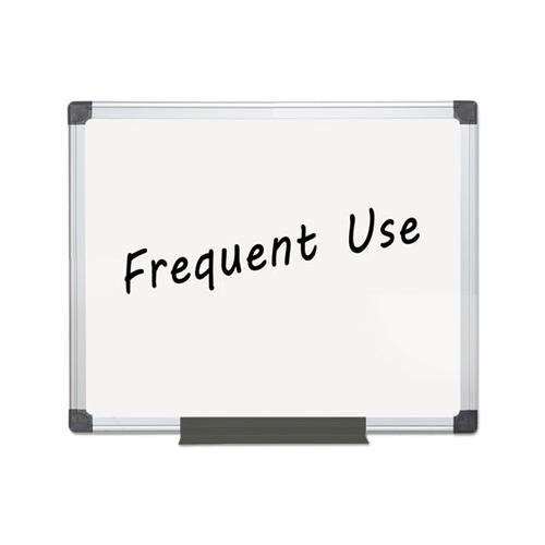 Value Lacquered Steel Magnetic Dry Erase Board, 24 X 36, White, Aluminum Frame