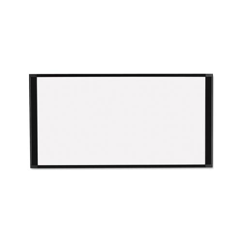 Cubicle Workstation Dry Erase Board, 36 X18, Black Aluminum Frame