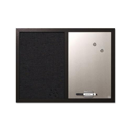 Combo Bulletin Board, Bulletin-dry Erase, 24x18, Black Frame