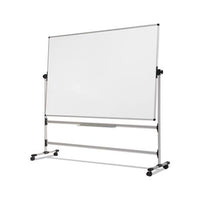 Earth Silver Easy Clean Revolver Dry Erase Board,48x70, White, Steel Frame