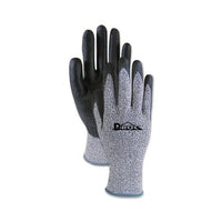 Palm Coated Cut-resistant Hppe Glove, Salt & Pepper-black, Size 10 (x-large), Dz