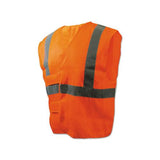 Class 2 Safety Vests, Orange-silver, Standard