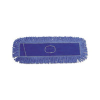 Mop Head, Dust, Looped-end, Cotton-synthetic Fibers, 24 X 5, Blue