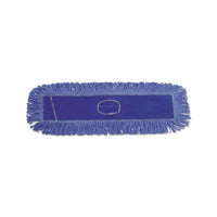 Dust Mop Head, Cotton-synthetic Blend, 36 X 5, Looped-end, Blue