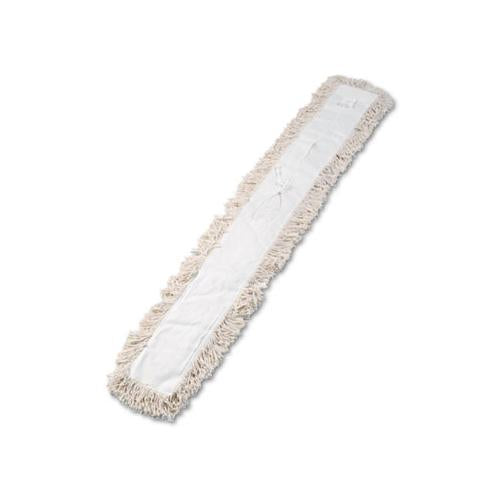 Industrial Dust Mop Head, Hygrade Cotton, 60w X 5d, White