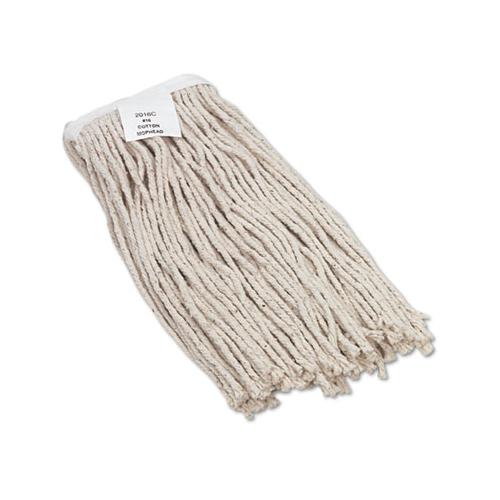 Cut-end Wet Mop Head, Cotton, No. 16 Size, White