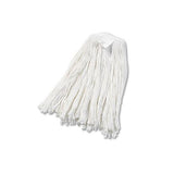 Cut-end Wet Mop Head, Rayon, No. 20, White, 12-carton