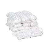 Premium Cut-end Wet Mop Heads, Rayon, 20oz, White, 12-carton