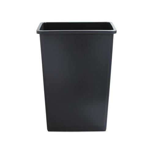 Slim Waste Container, 23 Gal, Gray, Plastic