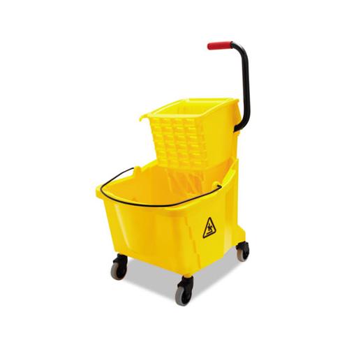 Pro-pac Side-squeeze Wringer-bucket Combo, 8.75gal, Yellow