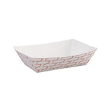 Paper Food Baskets, 6 Oz Capacity, Red-white, 1000-carton