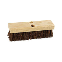Deck Brush Head, 10" Wide, Palmyra Bristles