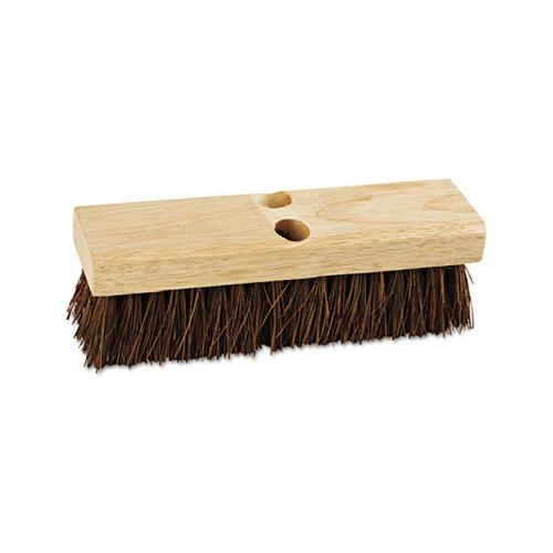 Deck Brush Head, 10" Wide, Palmyra Bristles