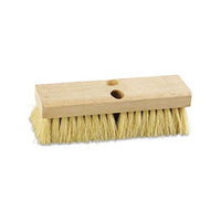 Deck Brush Head, 10" Wide, Tampico Bristles