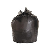 Low-density Waste Can Liners, 33 Gal, 0.5 Mil, 33" X 39", Black, 200-carton