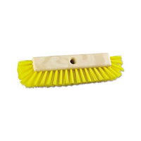 Dual-surface Scrub Brush, Plastic Fill, 10" Long, Yellow