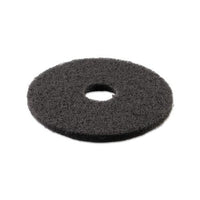 Stripping Floor Pads, 14" Diameter, Black, 5-carton