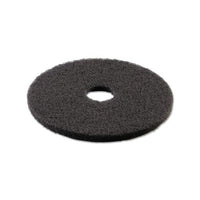 Stripping Floor Pads, 16" Diameter, Black, 5-carton