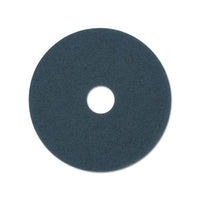 Scrubbing Floor Pads, 16" Diameter, Blue, 5-carton