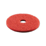 Buffing Floor Pads, 16" Diameter, Red, 5-carton