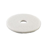 Polishing Floor Pads, 16" Diameter, White, 5-carton