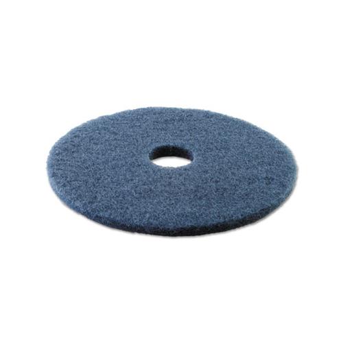 Scrubbing Floor Pads, 17" Diameter, Blue, 5-carton